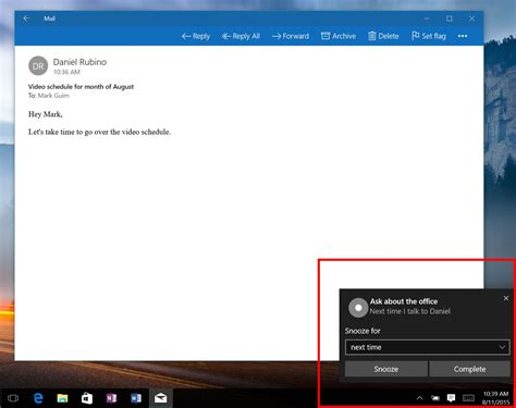 Get reminders from Cortana .